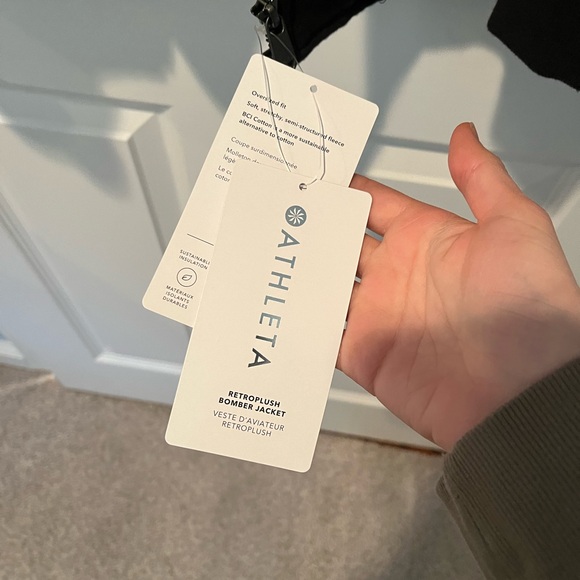 Athleta Retroplush Bomber Jacket - Picture 6 of 6